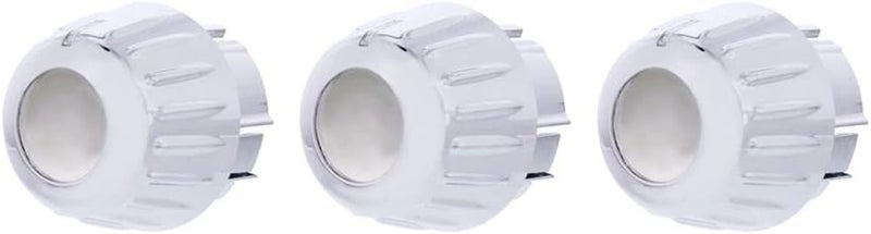 C2W Chrome Outer A/C Control Knob Set 2006-20 Fits Kenworth W900, T800, T660, C500 - Image 1